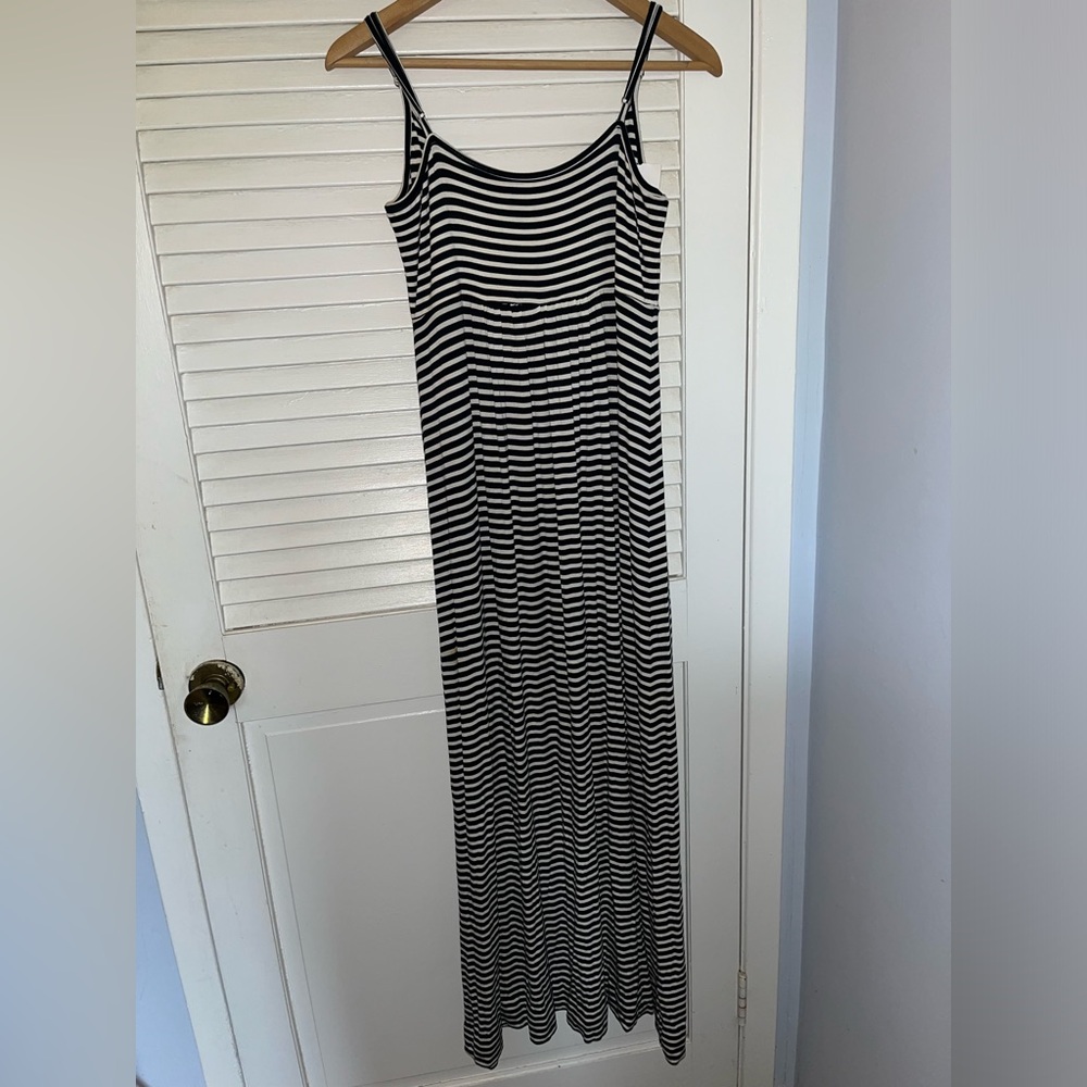 Calvin Klein Striped Tank Top Maxi Dress